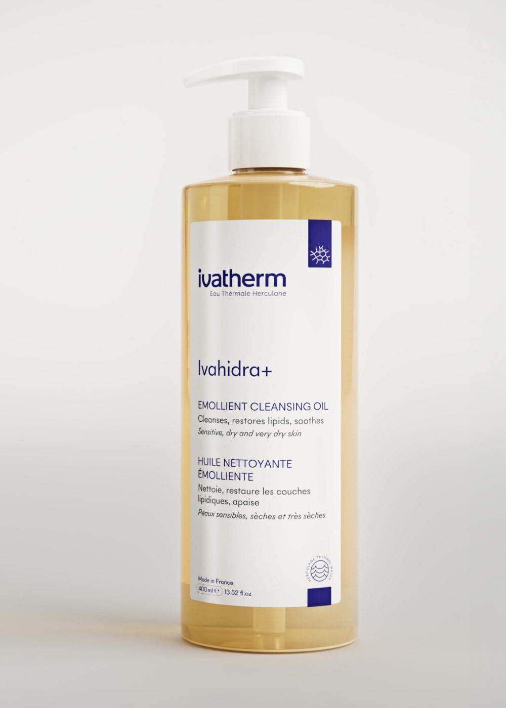 Pasul 1: Ivahidra+ Ulei de spălare emolient 