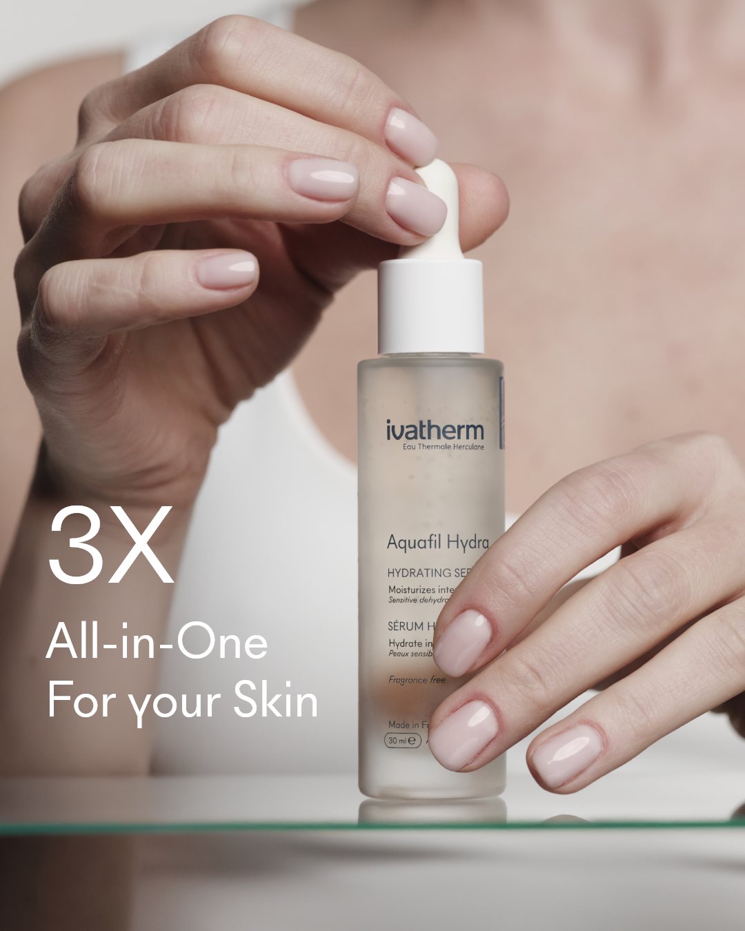 Aquafil Hydra Ser hidratant cu peptide și acid hialuronic