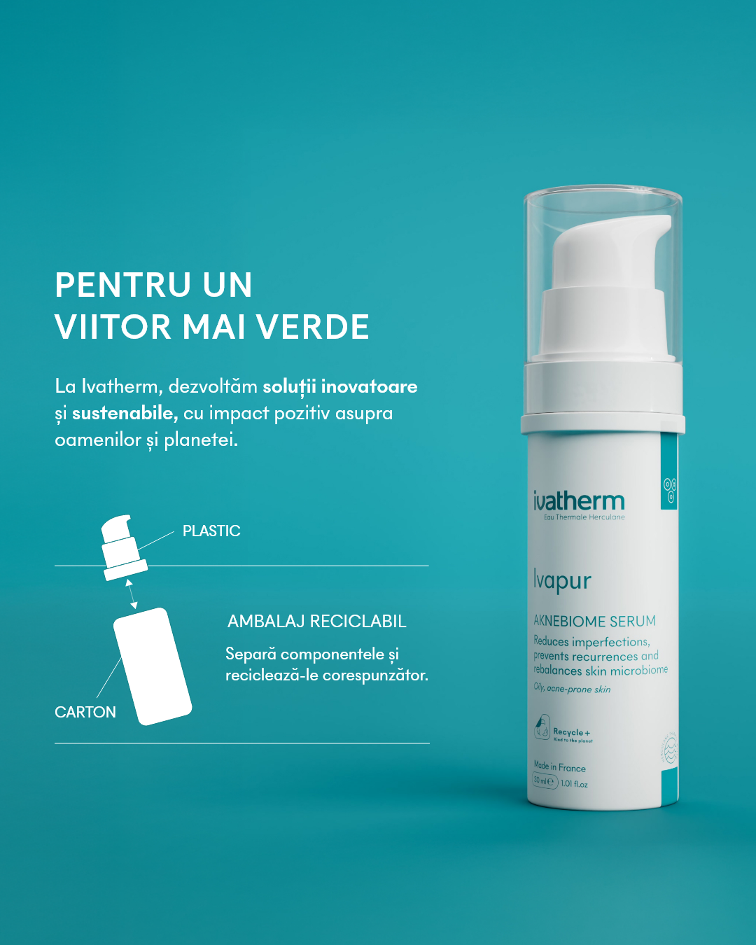 Ivapur Aknebiome Ser, 30 ml