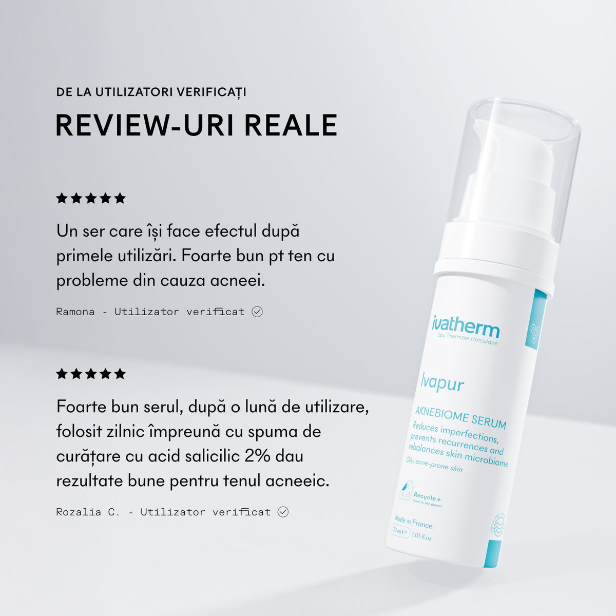 Ser Ivatherm Ivapur Aknebiome cu recenzii de 5 stele de la utilizatori verificați