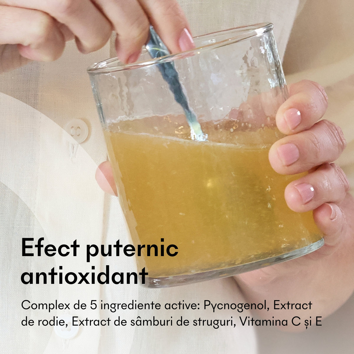 Pycnogenol Vitamin C 500mg cu complex antioxidant pentru rutina pielii terne și neuniforme
